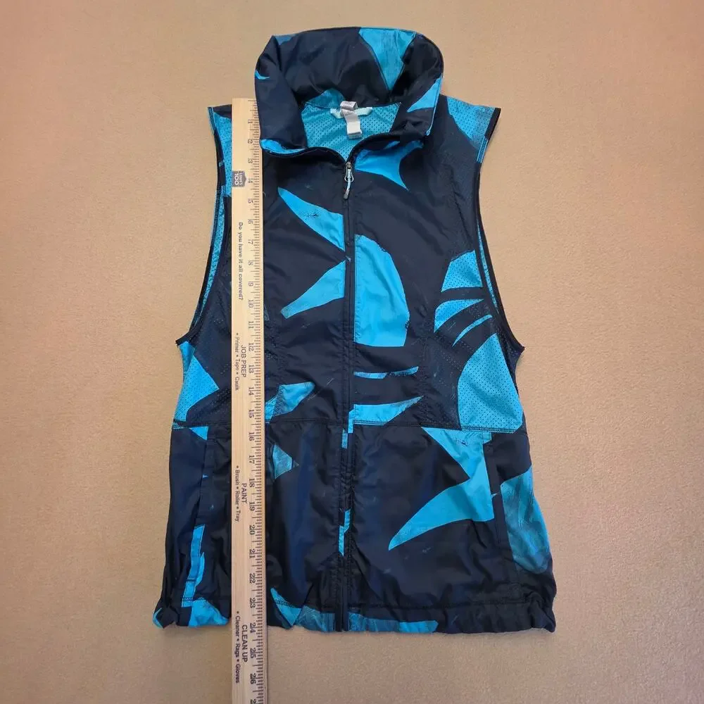 Lululemon Pack-It Sleeveless Running Vest Peacock Blue Teal Sz 6 Stowable Hood
